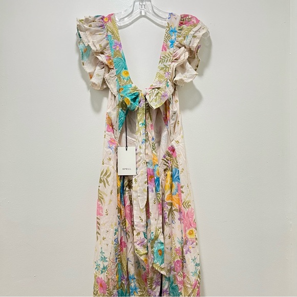 ⚡️Spell Lei-Lei Frill Floral Gown, Size XL, NWT - Picture 12 of 15